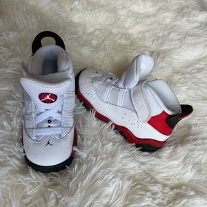 Nike Jordan, new, white & red, size 8C